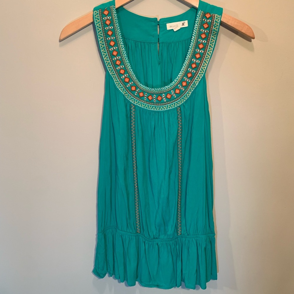 Mine - Turquoise Tank Top